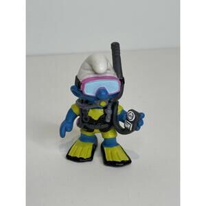 Rare Vintage Scuba Smurf Schleich Peyo Figure Germany 1999 PVC